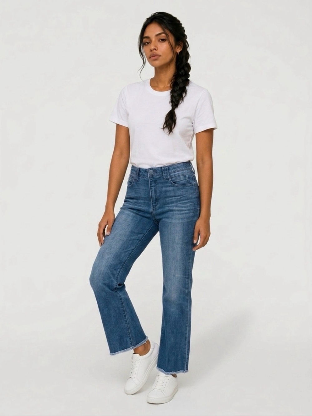Democracy Boot Cut Jeans in Medium Blue Wash